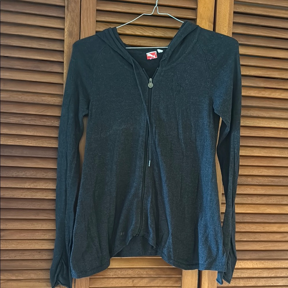 PUMA Black/Gray Zip-Up Hoodie
